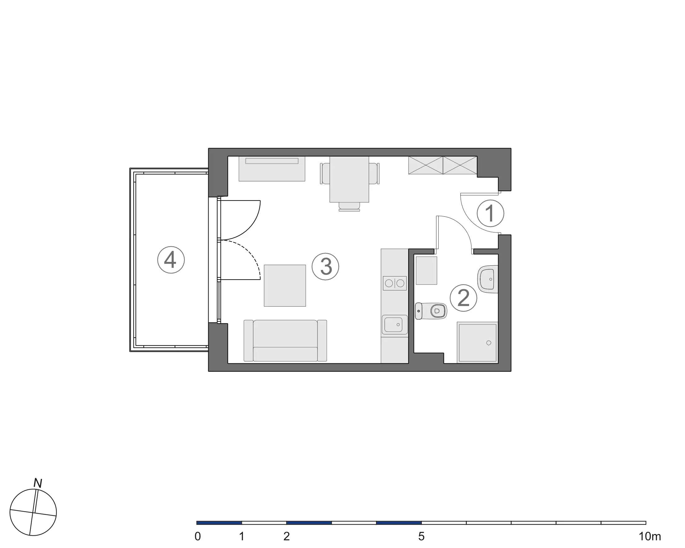 Rzut 2D lokalu 3-A.2.7