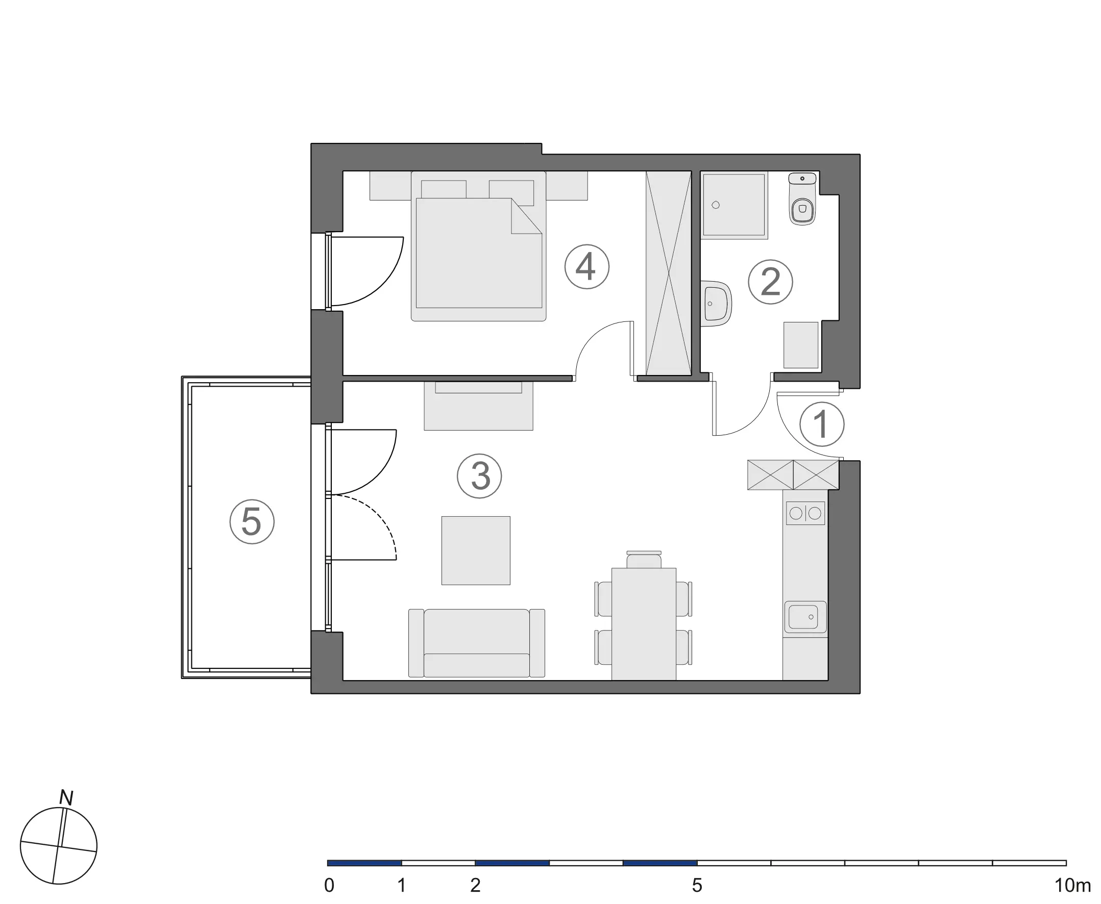 Rzut 2D lokalu 3-B.1.7