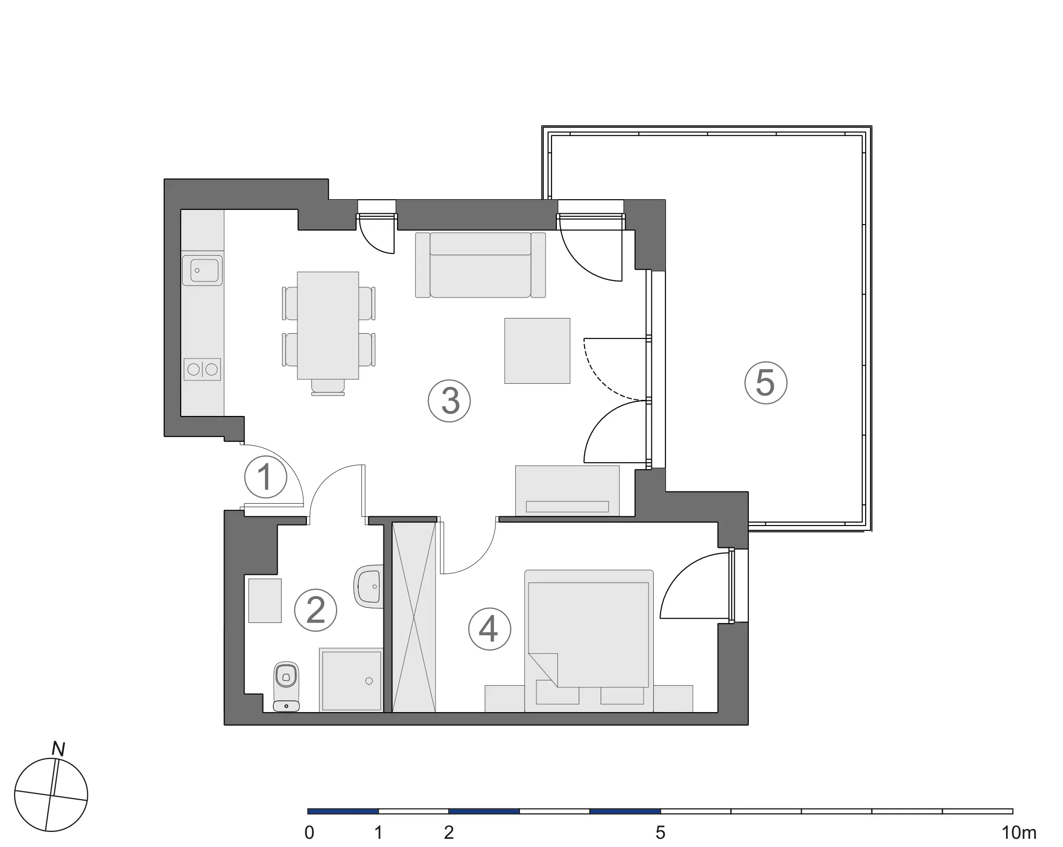 Rzut 2D lokalu 4-A.2.7